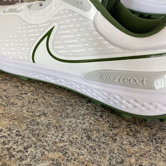 Nike React Infinity‎ Pro 2 Shoes DJ5593-102 White Green Spikeless Mens Size 12 - Picture 3 of 9